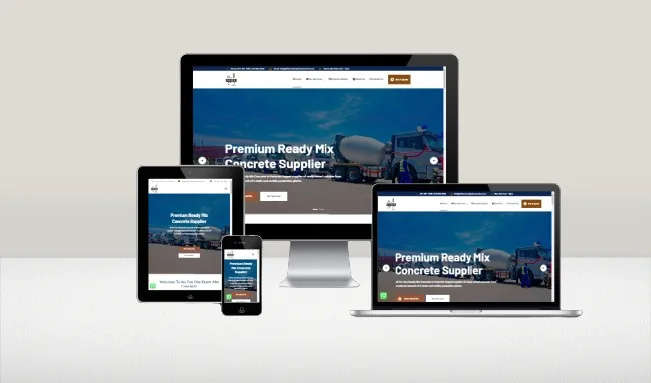 All 4 One Ready Mix website screenshot
