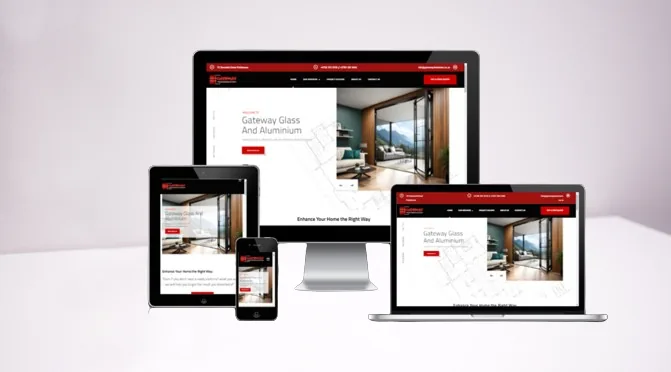 Gateway Glass and Aluminium website screenshot