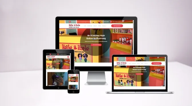 Koils And Kurls website screenshot