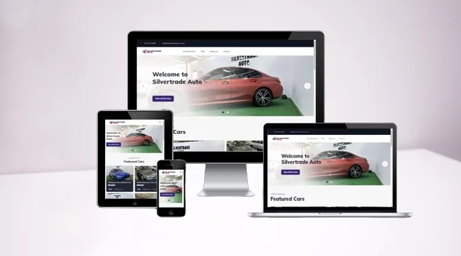 Silvertrade Auto website screenshot